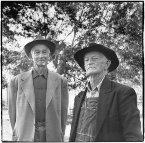 W.L. (Will) Carroll, left, and his brother-in-law Charles E. Ard recalling the day Esto was named.